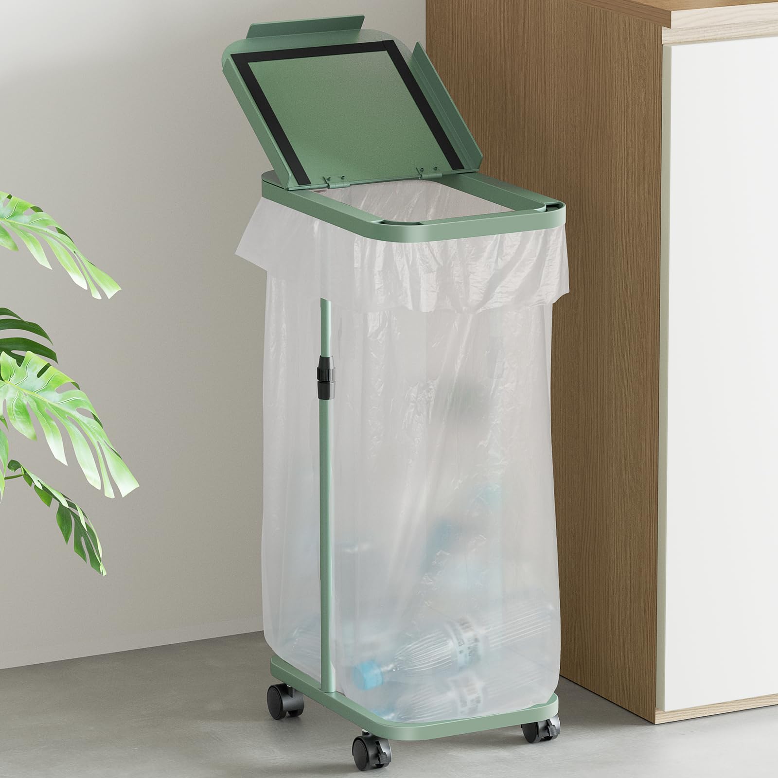 Amazon｜[高さ伸縮可]ゴミ袋ホルダー 20L～90L対応 TTWO ゴミ箱 蓋付き